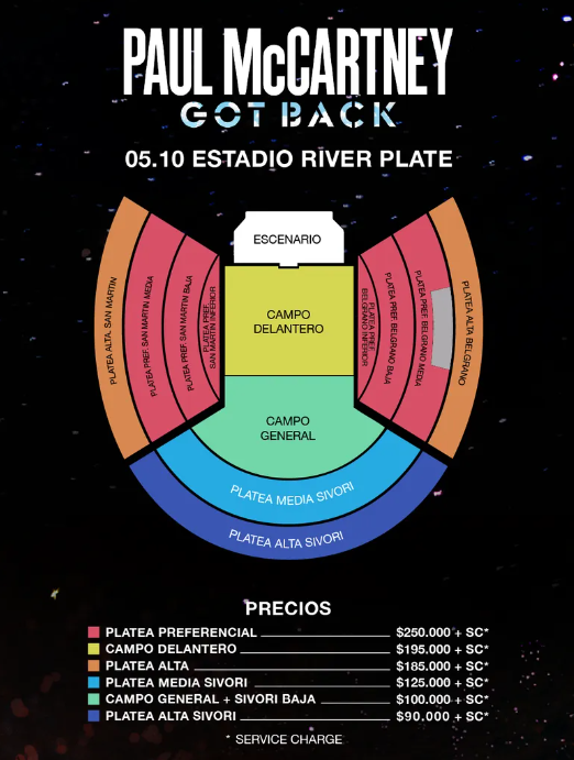 Paul Mccartney In Buenos Aires Dates And Tickets For The Concert