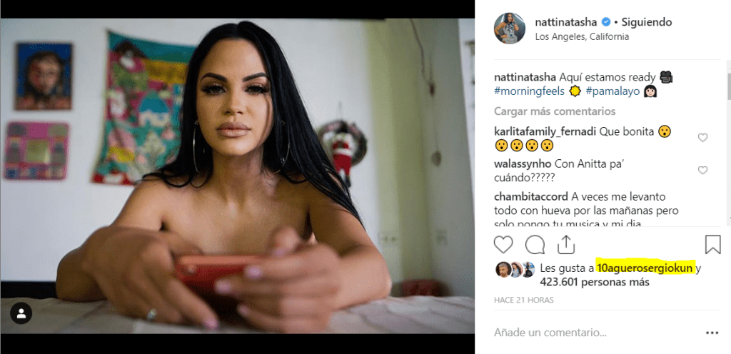 Natti Natasha posa desnuda en su cuarto y es vinculada con Sergio Kun  Agüero | Instagram | IG | Pa mala yo | Sin Pijama | México | USA | Video |  Espectáculos | La República