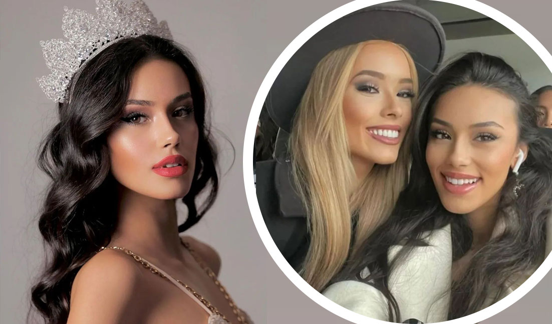Aleyna Şirin, Miss Turkey Universe 2022, no compartió imágenes con Evlin Khalifa, Miss Universe Bahrain, pero sí con Alia Guindi, Miss Universe Switzerland. Foto: Instagram