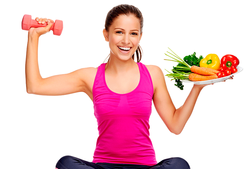 Una alimentación correcta junto con los ejercicios le ayudará a ser más saludable