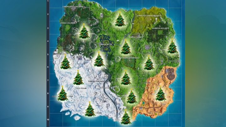 Fortnite: baila en arboles de navidad, ubicaciones para saber donde están  todos los árboles del desafío en Capítulo 2 | Fotos | Video | Festival de  Invierno | Videojuegos | La República