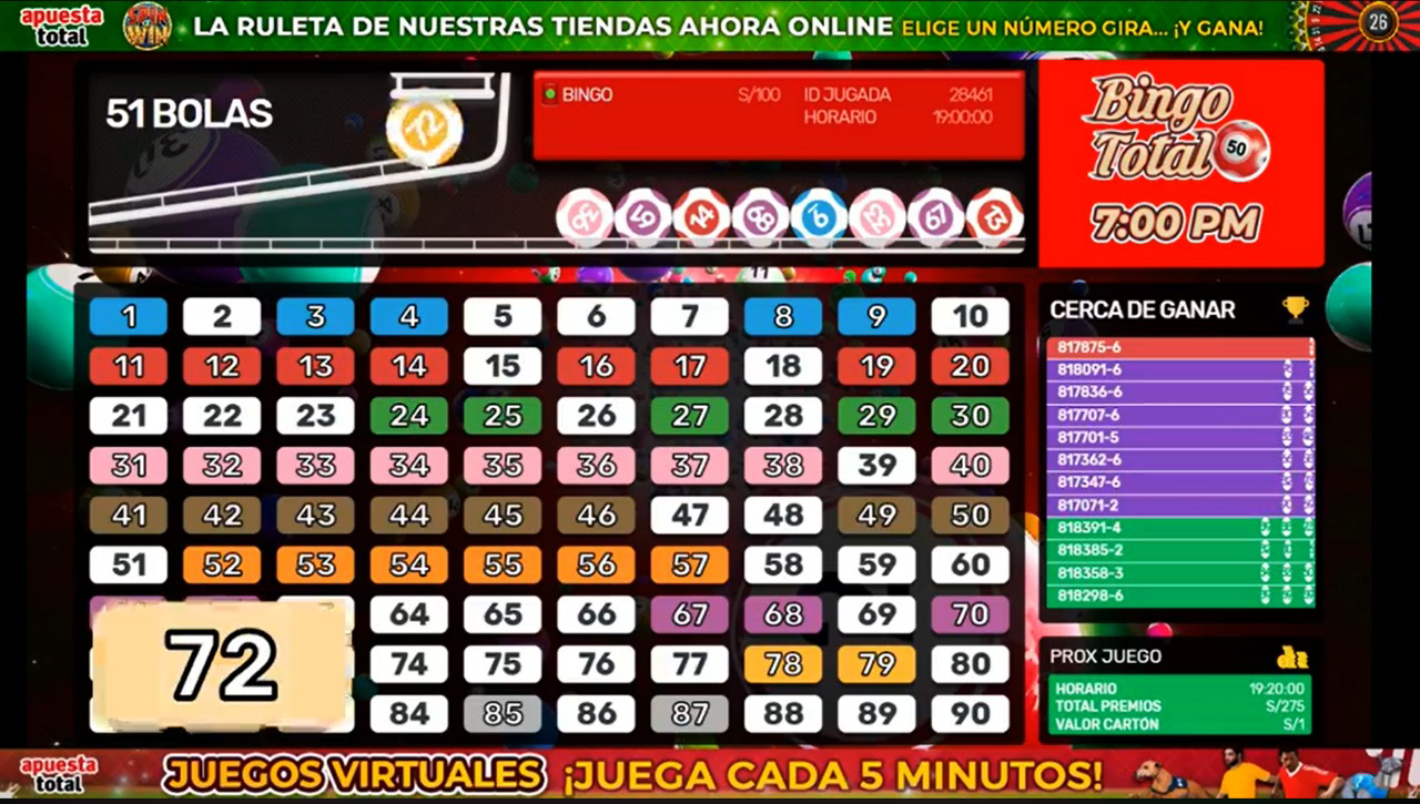 Requisitos de apuesta para juegos de bingo en español