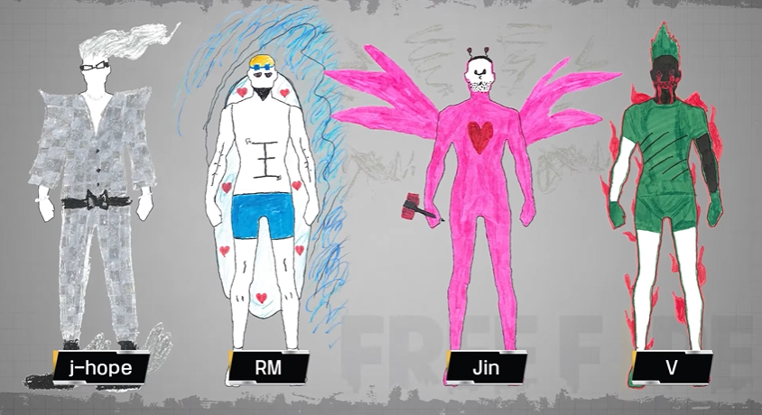 BTS Show x Free Fire: miembros de Bangtan califican skins que diseñaron  para el videojuego | Garena, FF, Battle royale, Skins, Emotes, ARMY, Kpop |  Cultura Asiática | La República