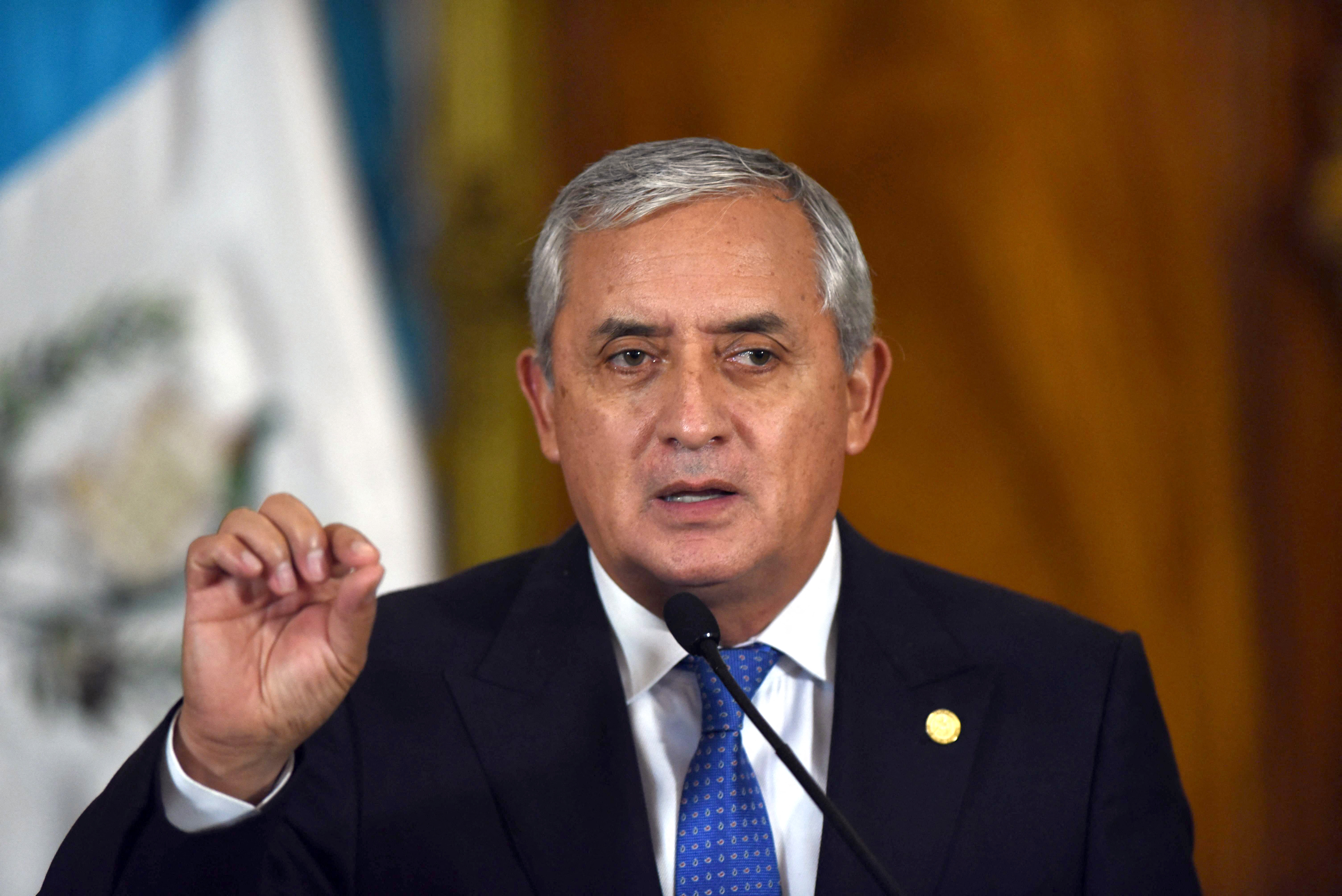 Former Guatemalan President Otto Pérez denied the accusations against him.  Photo: AFP