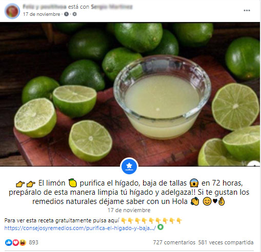 Es falso que el consumo de limón “purifica” el hígado