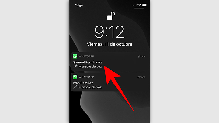 Borrar notificación de discount mensaje de voz