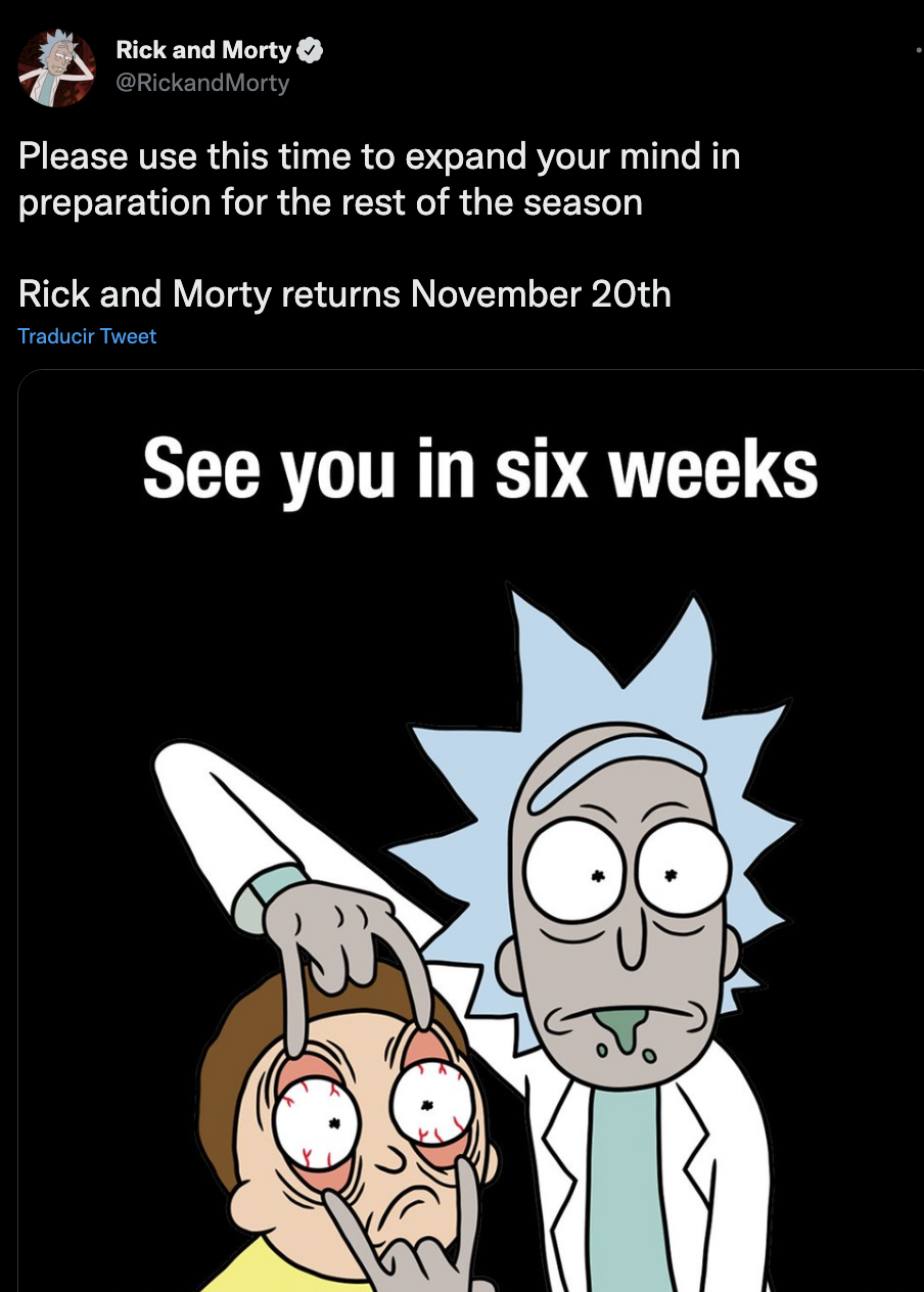 Rick y Morty temporada 6 capítulo 7 ONLINE: cuándo se estrena el episodio  siete de la serie de televisión | HBO Max comunicado | Adult Swim |  Streaming | La República