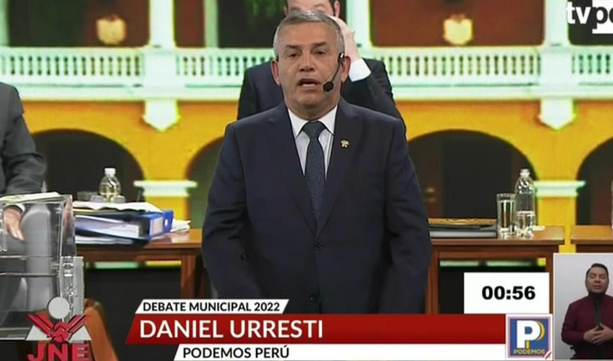 Daniel Urresti protagoniza polémico momento en debate cuando le preguntaron sobre el caso Bustíos.