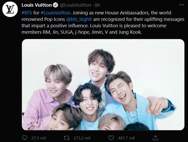 BTS es nuevo embajador de Louis Vuitton ¿por qué es importante