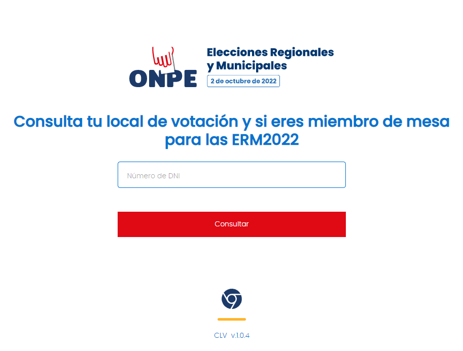Consulta tu local de votación. Foto: ONPE
