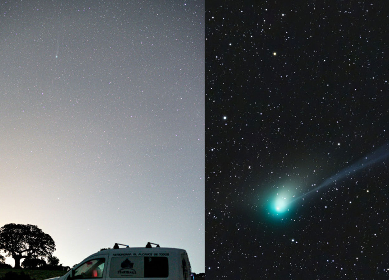 The green comet begins to be visible to the naked eye when and how to locate it in the sky