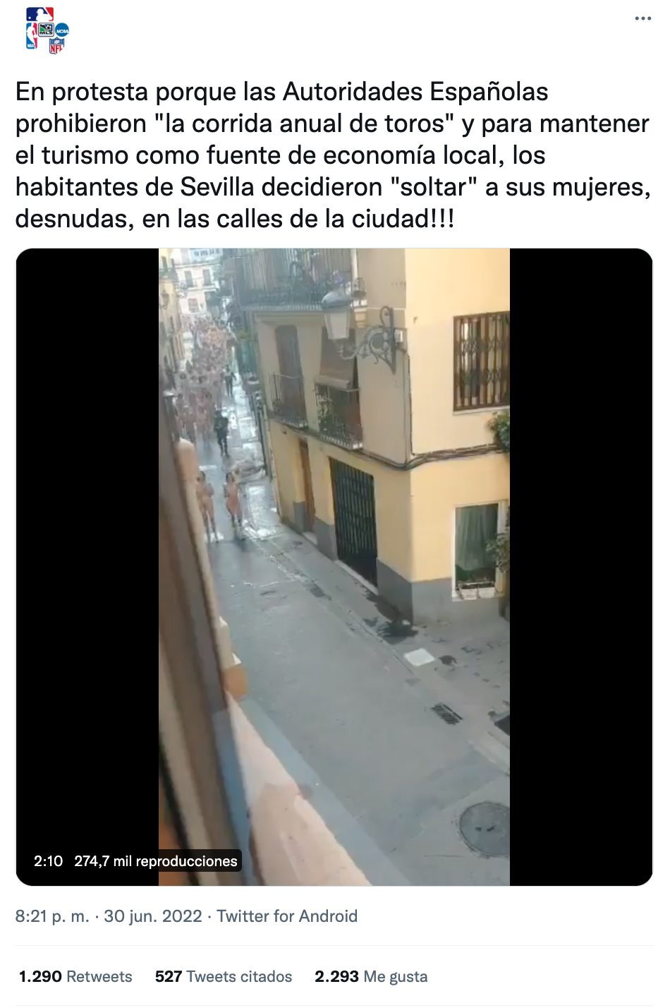 No, video de mujeres corriendo no corresponde a una protesta por  prohibición de corrida de toros