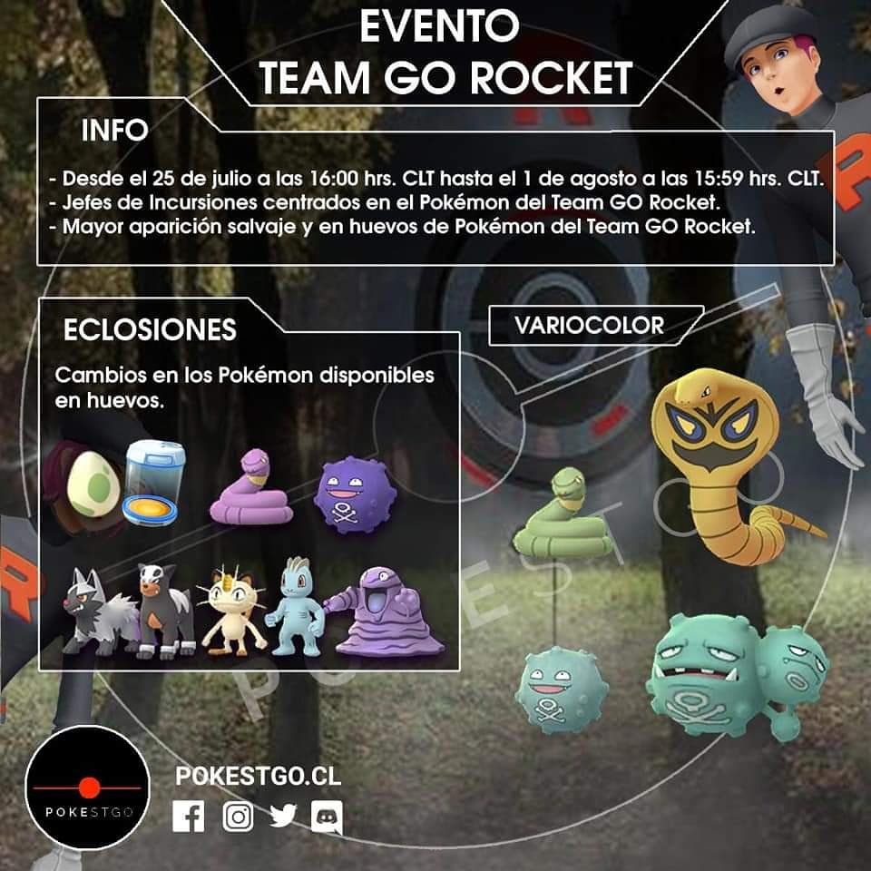 Nuevo evento con Huevos del Team GO Rocket para Pokémon GO