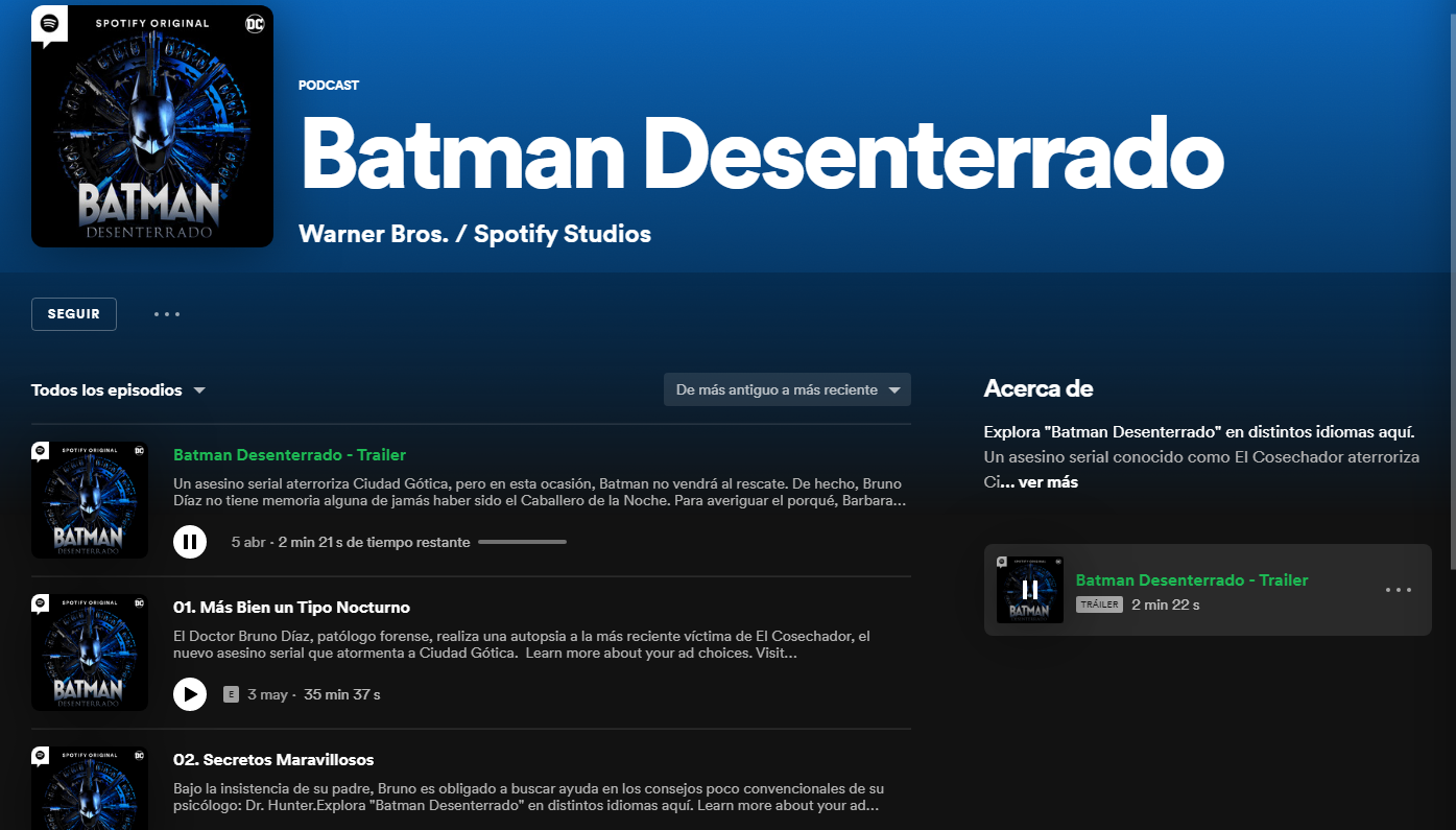 Batman desenterrado” es la nueva audioserie protagonizada por Alfonso  Herrera disponible en Spotify | latinoamérica | Cine y series | La República