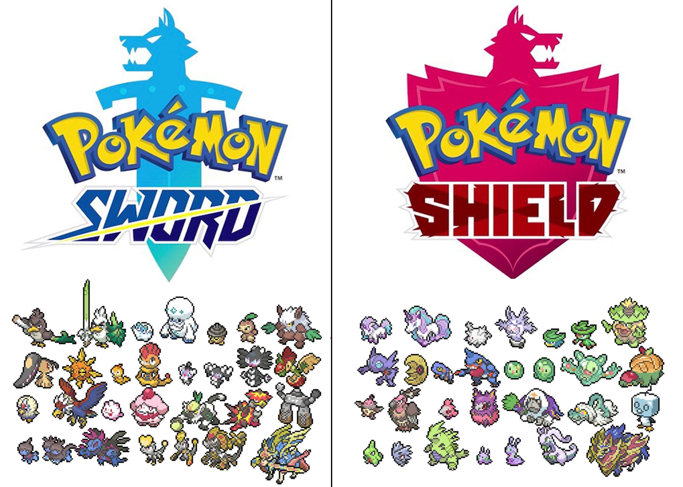 Pokémon Espada y Escudo: Pokémon exclusivos y diferencias entre