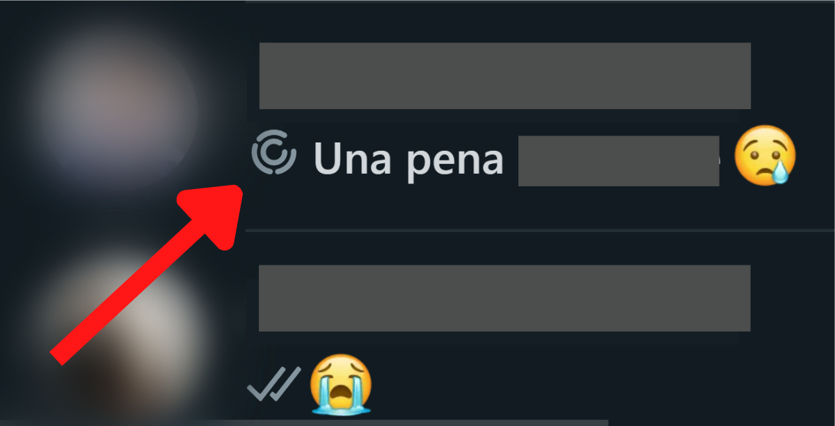 ¿Qué significa 2 en el chat de WhatsApp