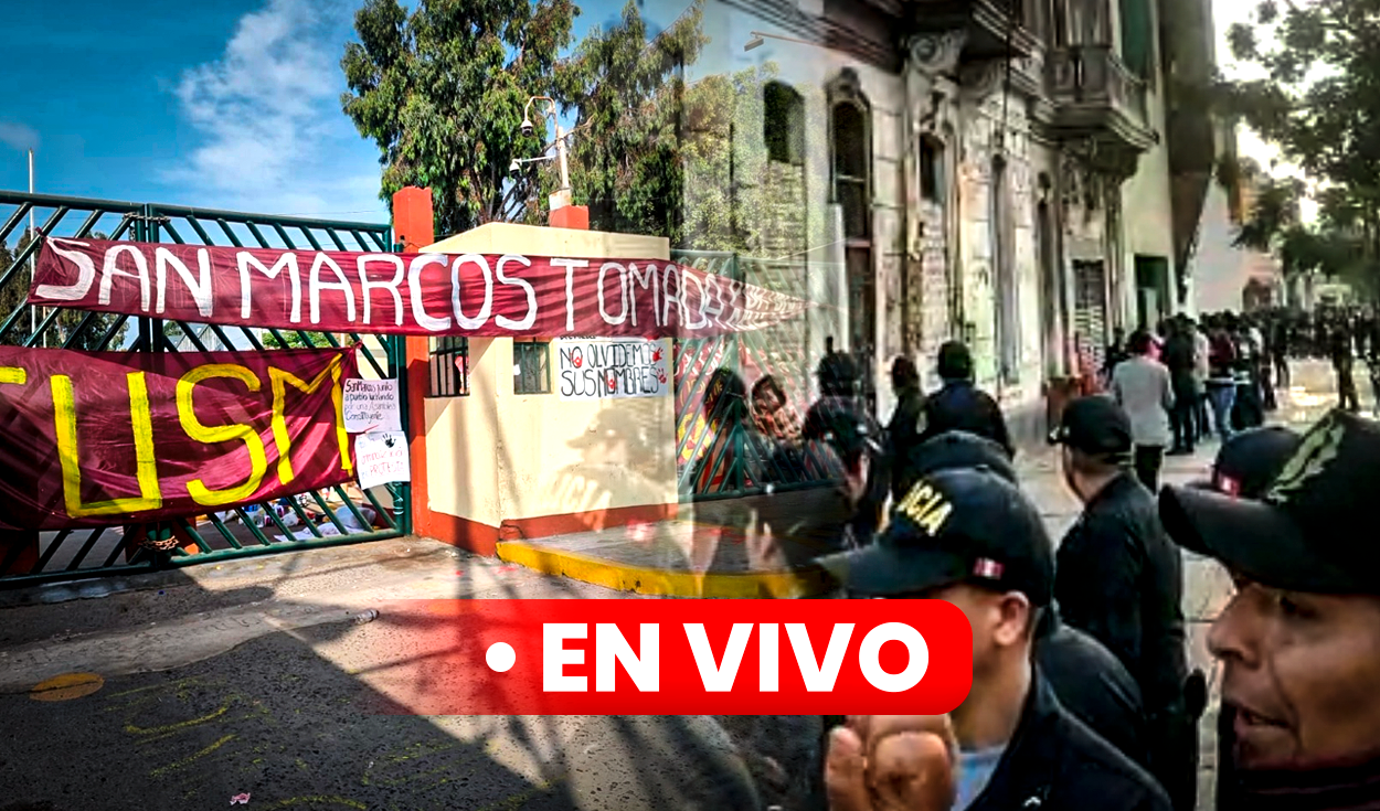 San Marcos EN VIVO: últimas noticias de desalojos de manifestantes por la  PNP, marcha de Lima y toma de la UNMSM hoy 21 de enero | en directo | Jerí  Ramón |