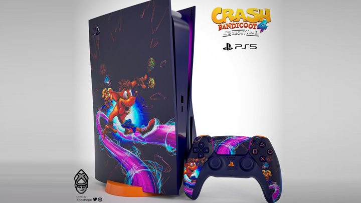 PS5: crean una PlayStation 5 inspirada en Crash Bandicoot 4 Its about time  y emociona a fans en redes sociales, FOTOS, VIDEO, Videojuegos