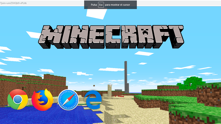 JUEGA MINECRAFT GRATIS EN FIREFOX O GOOGLE CROME! MINECRAFT CLASSIC  GAMEPLAY 