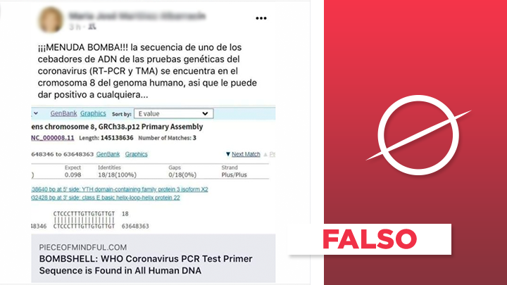 Es falso que las pruebas moleculares puedan dar falsos positivos