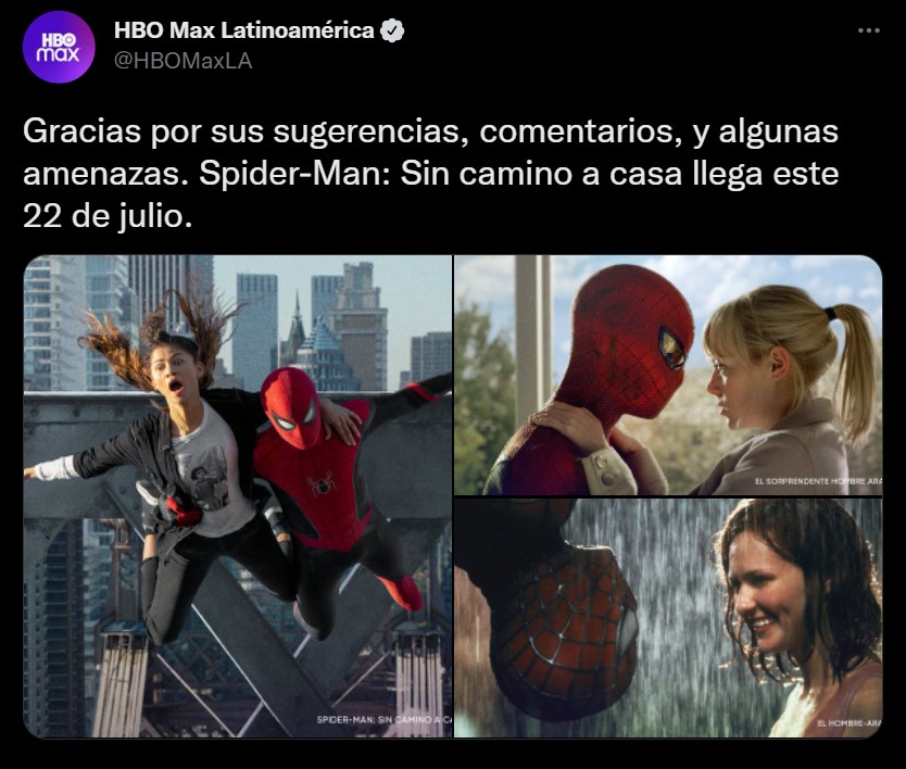 Spiderman: no way home película completa online en español latino estreno  en streaming: dónde, cómo y cuándo ver la cinta vía online | HBO Max | 22  de julio | Streaming | La República