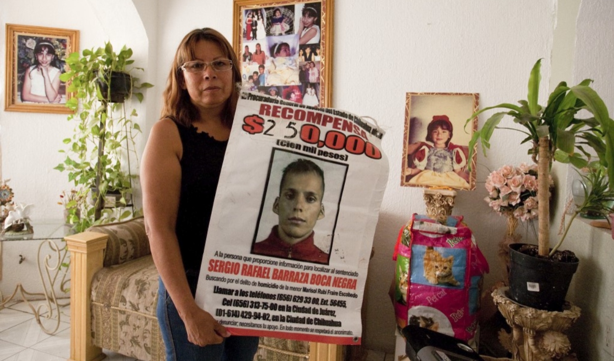 Marisela logró encontrar a Sergio Rafael Barraza. Pese a que declaró el feminicidio, la fiscalía lo liberó por no poder comprobar el delito. Foto: AFP