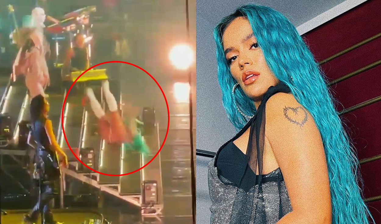 Karol G sufre fuerte caída durante concierto en Miami: “Se me partieron  todas las uñas” | video viral | Espectáculos | La República