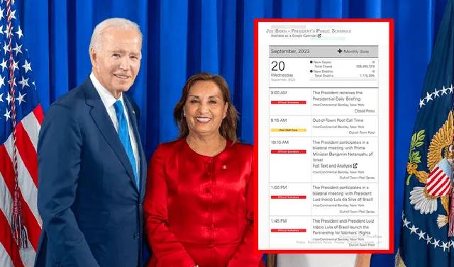 Agenda de Joe Biden no contemplaba reunión con Dina Boluarte como lo asegura Presidencia