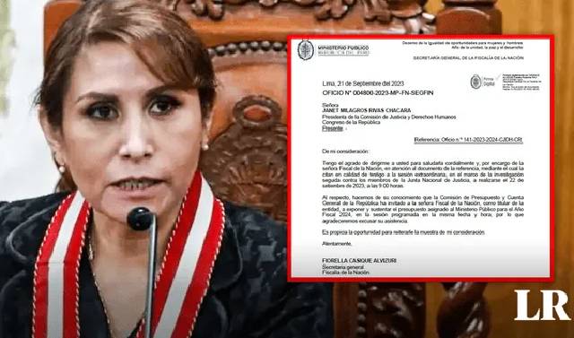 Patricia Benavides no asistirá a la Comisión de Justicia por investigación contra la JNJ