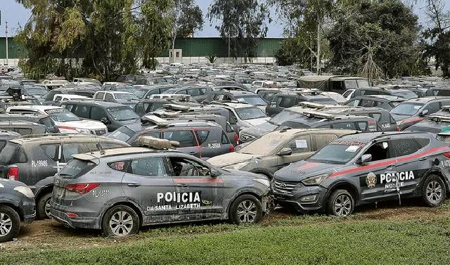 Policía Nacional tiene 9.250 vehículos inoperativos