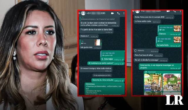 Rosselli Amuruz: chats y audio demuestran que sí organizó fiesta de Paul García