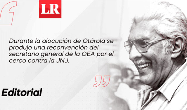 EDITORIAL | El discurso de Otárola