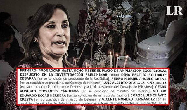 Dina Boluarte: amplían por 8 meses plazo de investigación por crímenes en protestas