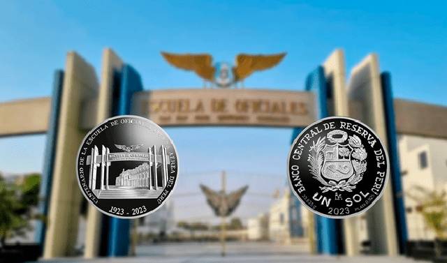 BCRP emite moneda conmemorativa por los 100 años de la Escuela de Oficiales de la FAP