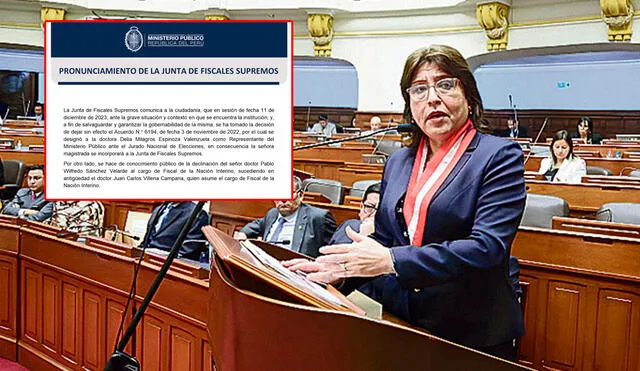 Delia Espinoza se reincorpora a la Junta de Fiscales Supremos tras crisis en el Ministerio Público
