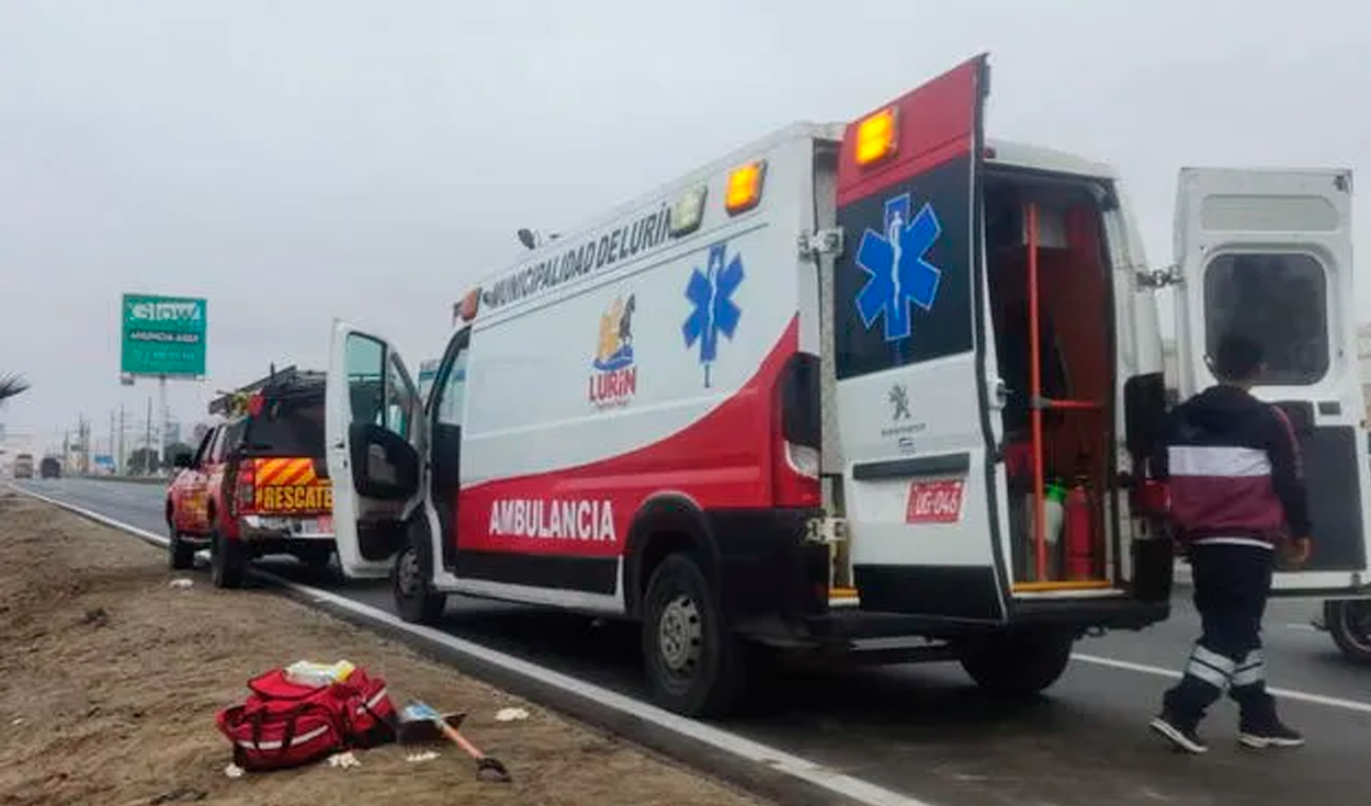 Lurín: 3 muertos y 7 heridos tras accidente en Panamericana Sur