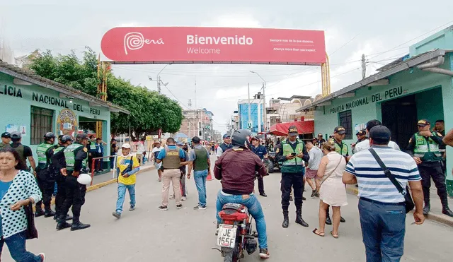 Contingente de 500 policías resguarda frontera con Ecuador