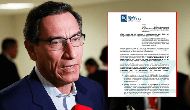 Martín Vizcarra pide el levantamiento de sus comunicaciones por investigaciones en su contra