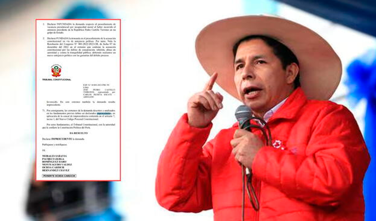 Pedro Castillo: TC declara improcedente demanda de habeas corpus presentada por el expresidente