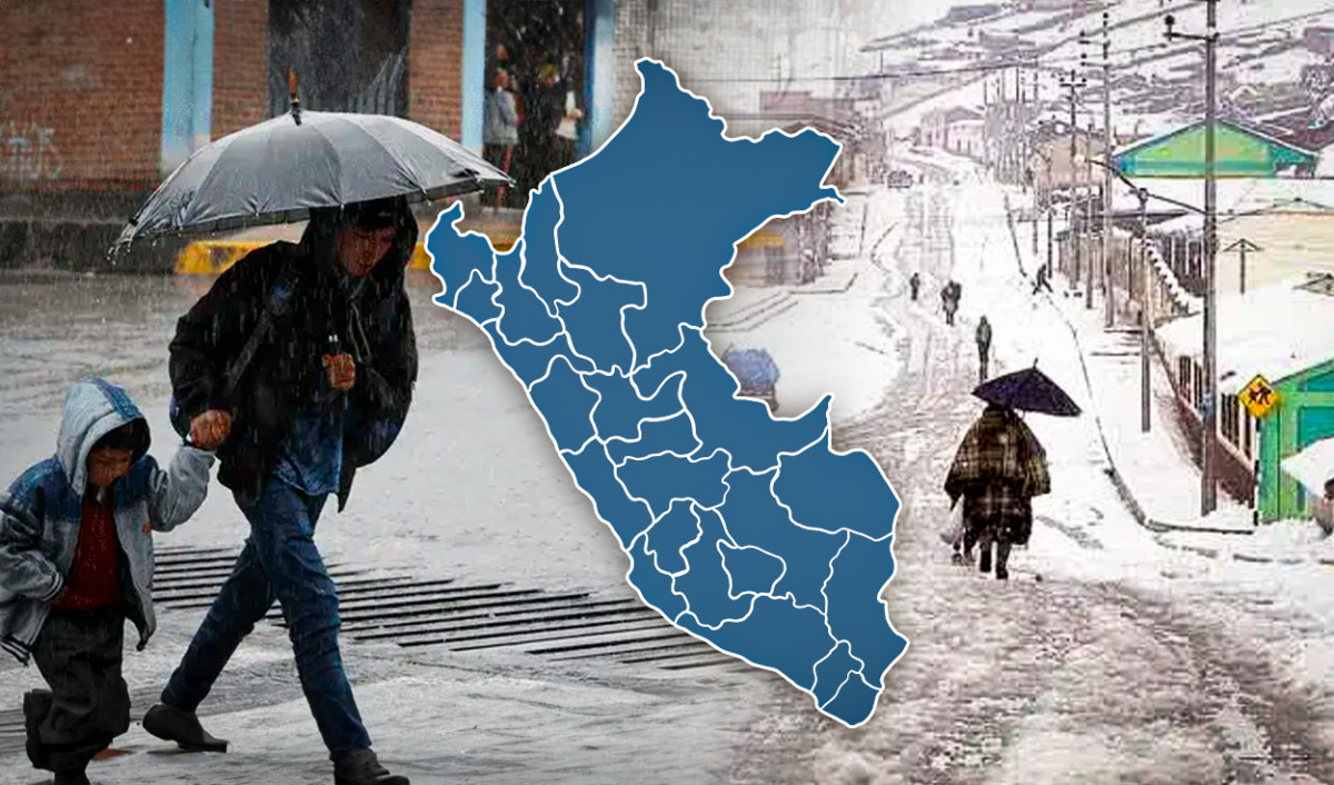 Senamhi advierte fuertes lluvias y nevadas en Lima y 18 regiones desde hoy