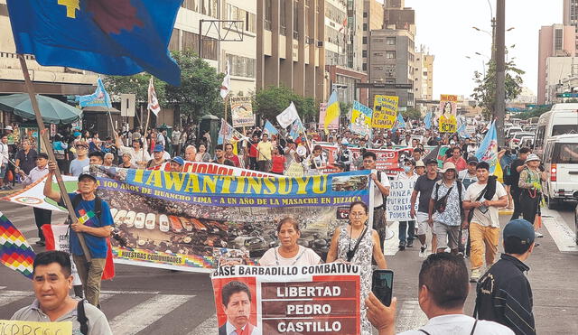 En Lima y el interior del país marcharon contra el Gobierno de Dina Boluarte