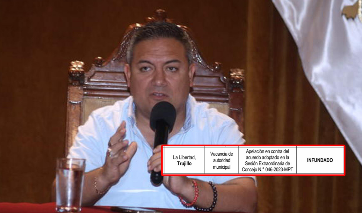 Arturo Fernández: JNE declara improcedente su vacancia y volvería a la municipalidad de Trujillo