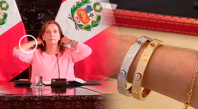 Especialista confirma que pulsera Cartier de Dina Boluarte cuesta más de 50.000 euros