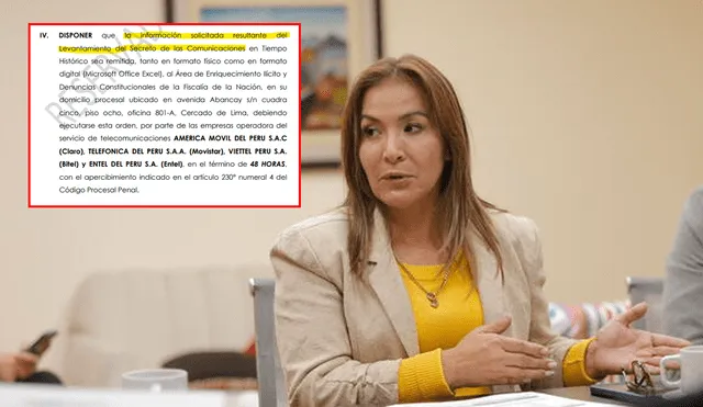 PJ autoriza levantar el secreto de las comunicaciones de Magaly Ruiz por recorte de sueldos