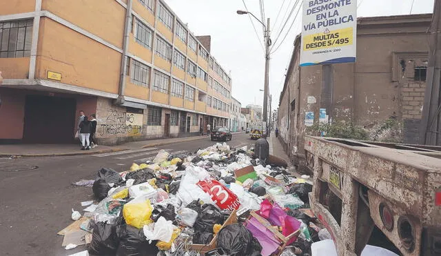 Van 5 días sin limpieza pública y detectan 35 puntos críticos en Lima