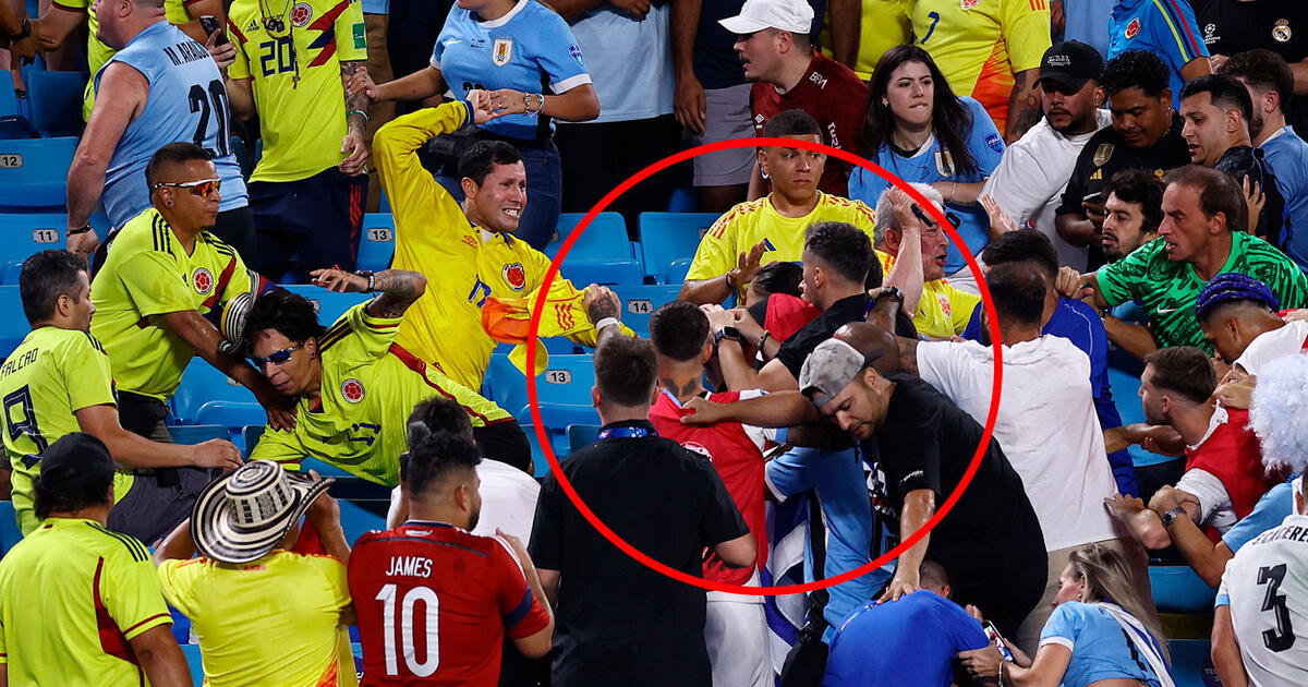 Jugadores de Uruguay se agarraron a golpes con hinchas colombianos tras quedar fuera de la Copa América