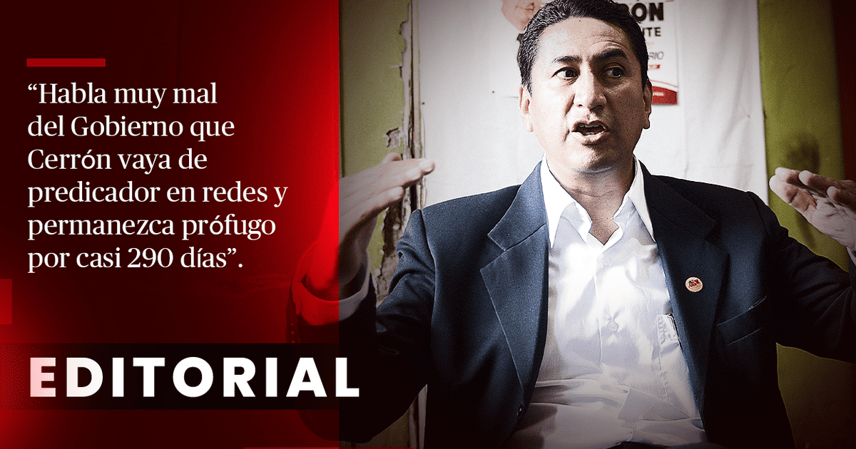 Editorial: El prófugo Cerrón y sus protectores