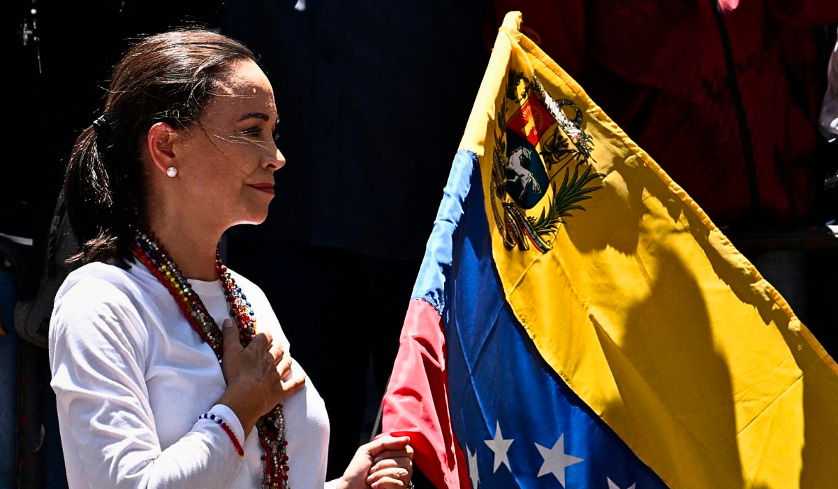 María Corina Machado en la Gran Protesta Mundial por la Verdad: 