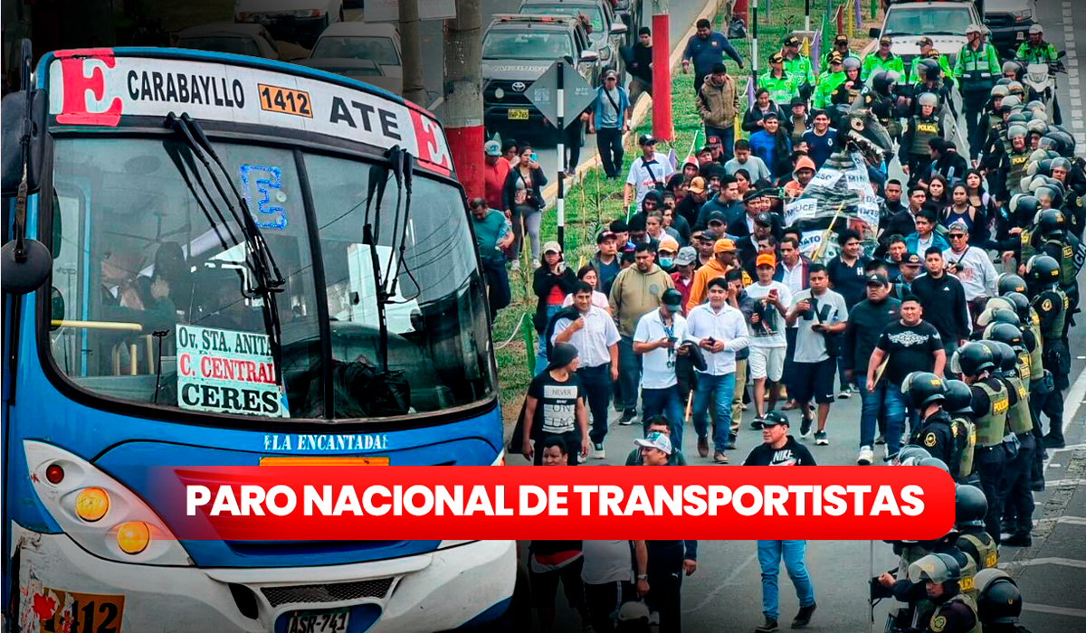 Paro nacional de transportistas: anuncian paro general y marcha este jueves 26 de septiembre