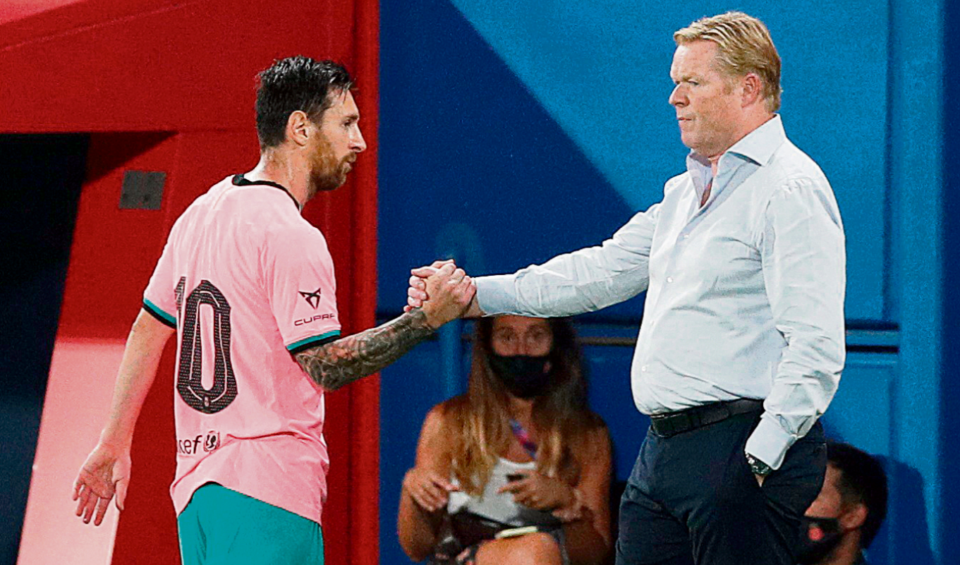 Ronald Koeman y la charla con Messi para que se quedara en el FC Barcelona. Foto: Difusión.